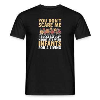 Enseignante de maternelle Éducatrice de centre de garde - T-shirt homme - noir - Devant - AI Model Male 178 light (178cm)