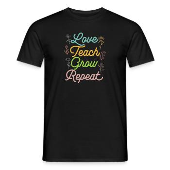 Enseignante de maternelle Éducatrice de centre de garde - T-shirt homme - noir - Devant - AI Model Male 178 light (178cm)