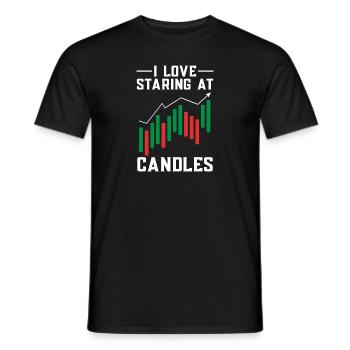 Trading Crypto Stock Market Investor Day Trader - T-shirt homme - noir - Devant - AI Model Male 178 light (178cm)