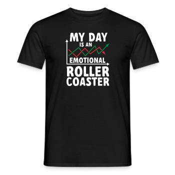 Trading Crypto Stock Market Investor Day Trader - T-shirt homme - noir - Devant - AI Model Male 178 light (178cm)