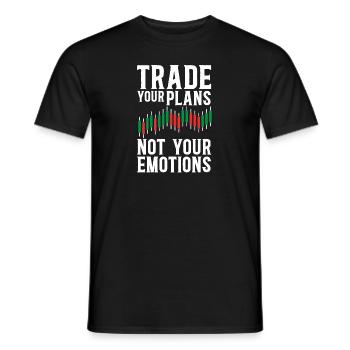 Trading Crypto Stock Market Investor Day Trader - T-shirt homme - noir - Devant - AI Model Male 178 light (178cm)