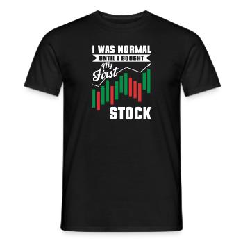 Trading Crypto Stock Market Investor Day Trader - Men's T-Shirt - black - Front - AI Model Male 178 light (178cm)