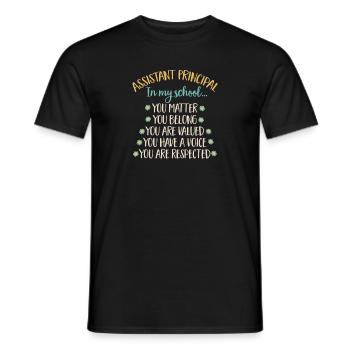 Deputy Principal - Men's T-Shirt - black - Front - AI Model Male 178 light (178cm)