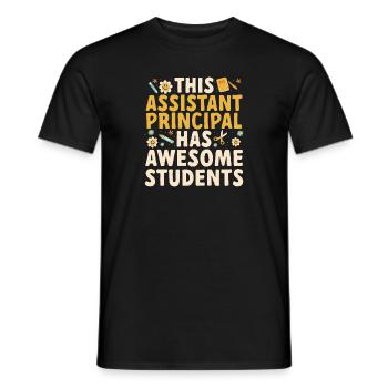 Stellvertretende Schulleiterin - Männer T-Shirt - Schwarz - Vorne - AI Model Male 178 light (178cm)
