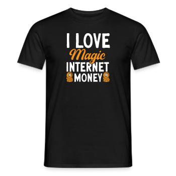 Bitcoin Kryptowährung BTC Crypto Trader - Männer T-Shirt - Schwarz - Vorne - AI Model Male 178 light (178cm)