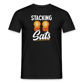 Bitcoin Kryptowährung BTC Crypto Trader - Männer T-Shirt - Schwarz - Vorne - AI Model Male 178 light (178cm)