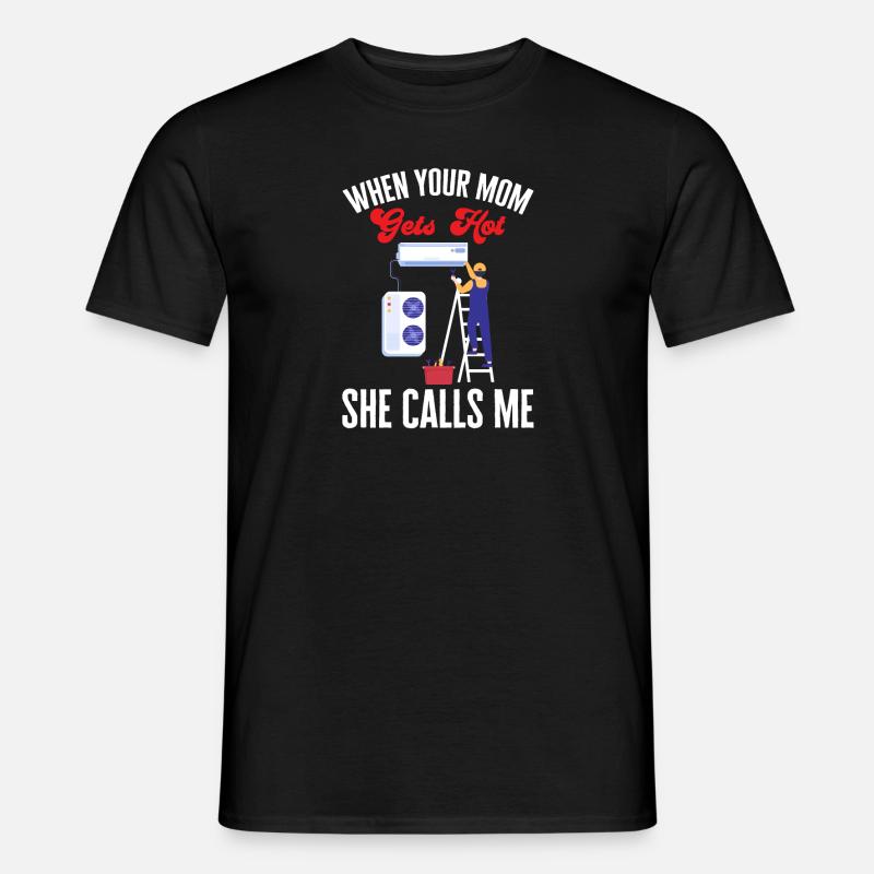 Heizung Klima Lüftung Techniker - Männer T-Shirt - Schwarz