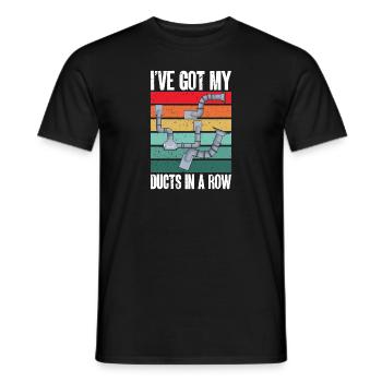 Heating, Air Conditioning, Ventilation, Technician - Men's T-Shirt - black - Front - AI Model Male 178 light (178cm)