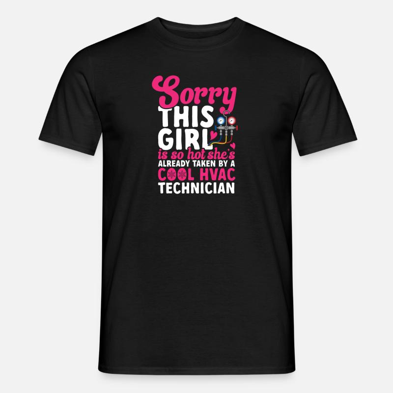 Chauffage, Climatisation, Ventilation, Technicien - T-shirt homme - noir