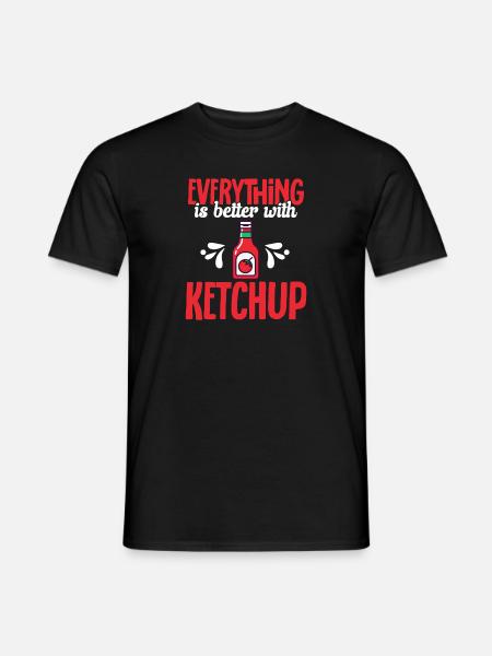 Ketchup Tomato ketchup - Men's T-Shirt - black