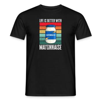 Mayonnaise - Men's T-Shirt - black - Front - AI Model Male 178 light (178cm)