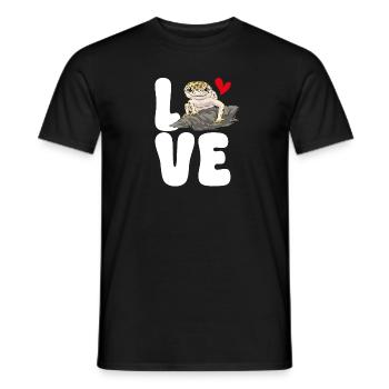 Leopard Gecko Reptile Pet Gecko - Men's T-Shirt - black - Front - AI Model Male 178 light (178cm)