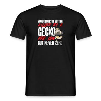 Leopard Gecko Reptile Pet Gecko - Men's T-Shirt - black - Front - AI Model Male 178 light (178cm)