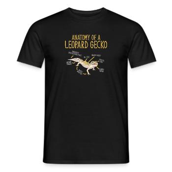 Leopard Gecko Reptile Pet Gecko - Men's T-Shirt - black - Front - AI Model Male 178 light (178cm)