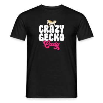 Leopard Gecko Reptile Pet Gecko - Men's T-Shirt - black - Front - AI Model Male 178 light (178cm)