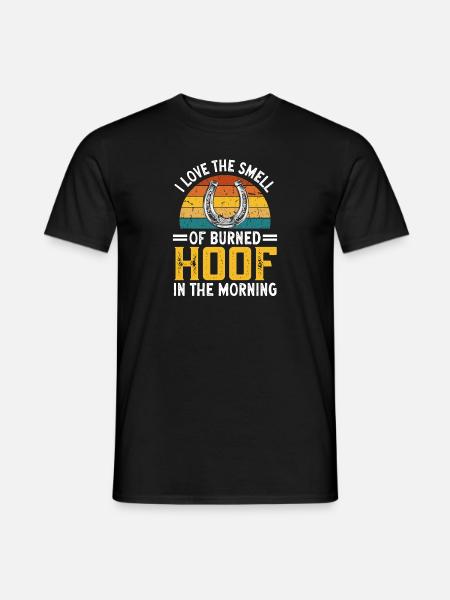 Farrier Horseshoe Horseshoeing - Men's T-Shirt - black
