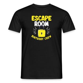 Escape Room - Men's T-Shirt - black - Front - AI Model Male 178 light (178cm)