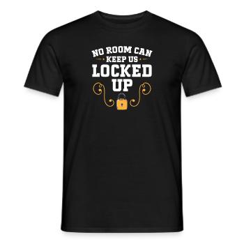 Escape Room - Men's T-Shirt - black - Front - AI Model Male 178 light (178cm)