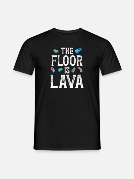 The ground is lava bouldering - Men's T-Shirt - black
