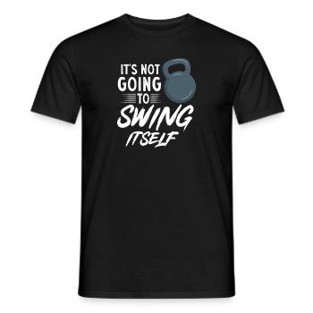 Kettlebell Workout Entraînement de fitness - T-shirt homme - noir - Devant - AI Model Male 178 light (178cm)