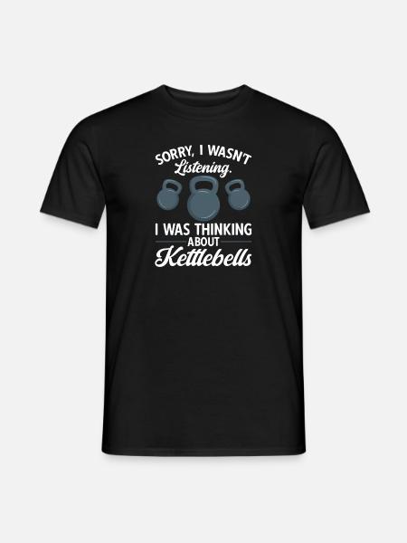 Kettlebell Workout Fitness Training - Men's T-Shirt - black