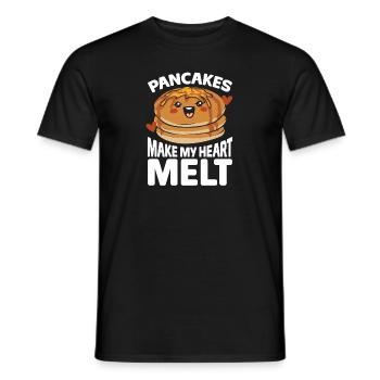 Crêpes Petit-déjeuner Crêpes - T-shirt homme - noir - Devant - AI Model Male 178 light (178cm)