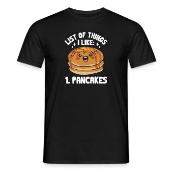 Pancake Breakfast Pancakes - Men's T-Shirt - black - Front - AI Model Male 178 light (178cm)