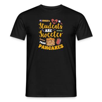 Crêpes Petit-déjeuner Crêpes - T-shirt homme - noir - Devant - AI Model Male 178 light (178cm)