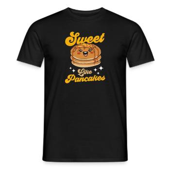Crêpes Petit-déjeuner Crêpes - T-shirt homme - noir - Devant - AI Model Male 178 light (178cm)