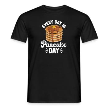 Pancake Breakfast Pancakes - Men's T-Shirt - black - Front - AI Model Male 178 light (178cm)
