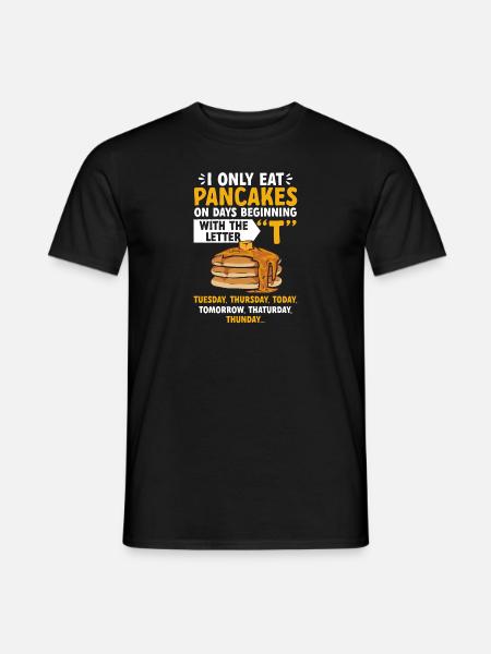 Pancake Breakfast Pancakes - Men's T-Shirt - black