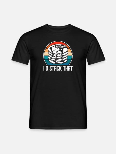 Pancake Breakfast Pancakes - Men's T-Shirt - black