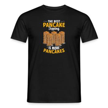 Pancake Breakfast Pancakes - Men's T-Shirt - black - Front - AI Model Male 178 light (178cm)
