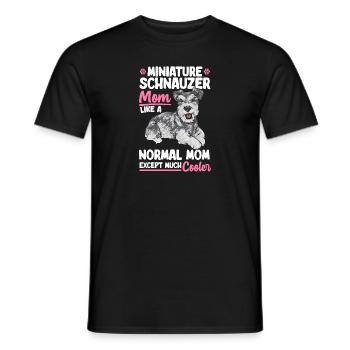 Schnauzer nain Chien Schnauzer - T-shirt homme - noir - Devant - AI Model Male 178 light (178cm)