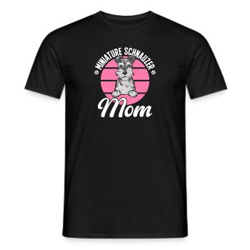 Zwergschnauzer Hund Schnauzer - Männer T-Shirt - Schwarz - Vorne - AI Model Male 178 light (178cm)