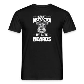 Schnauzer nain Chien Schnauzer - T-shirt homme - noir - Devant - AI Model Male 178 light (178cm)