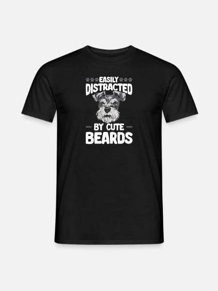 Miniature Schnauzer Dog Schnauzer - Men's T-Shirt - black