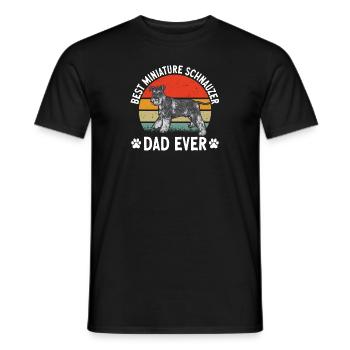 Schnauzer nain Chien Schnauzer - T-shirt homme - noir - Devant - AI Model Male 178 light (178cm)