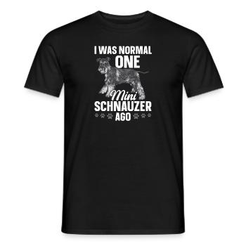 Schnauzer nain Chien Schnauzer - T-shirt homme - noir - Devant - AI Model Male 178 light (178cm)