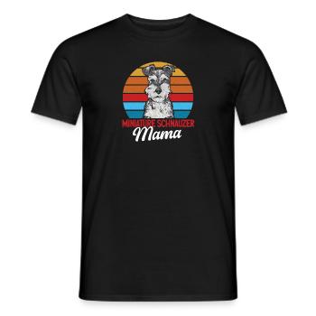 Schnauzer nain Chien Schnauzer - T-shirt homme - noir - Devant - AI Model Male 178 light (178cm)