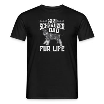 Schnauzer nain Chien Schnauzer - T-shirt homme - noir - Devant - AI Model Male 178 light (178cm)