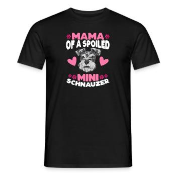 Schnauzer nain Chien Schnauzer - T-shirt homme - noir - Devant - AI Model Male 178 light (178cm)
