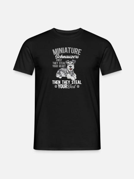 Miniature Schnauzer Dog Schnauzer - Men's T-Shirt - black