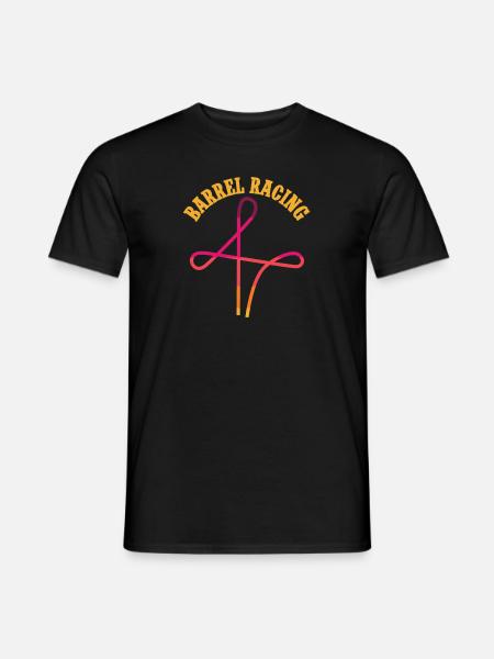 Rodeo Barrel Racing Horse - Men's T-Shirt - black
