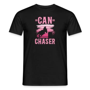 Cheval de course de barils de rodéo - T-shirt homme - noir - Devant - AI Model Male 178 light (178cm)