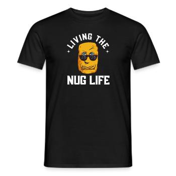 Chicken Nugget Liebhaber Chicken Nuggets - Männer T-Shirt - Schwarz - Vorne - AI Model Male 178 light (178cm)