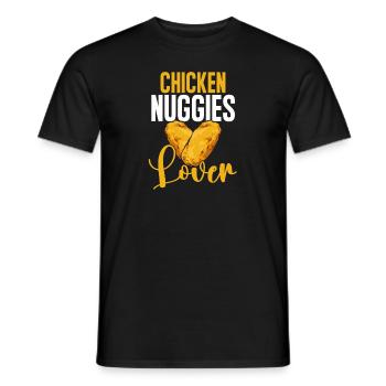 Chicken Nugget Liebhaber Chicken Nuggets - Männer T-Shirt - Schwarz - Vorne - AI Model Male 178 light (178cm)