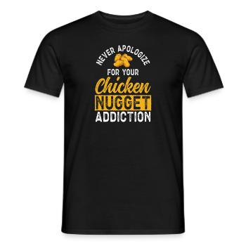 Chicken Nugget Lover Chicken Nuggets - Men's T-Shirt - black - Front - AI Model Male 178 light (178cm)