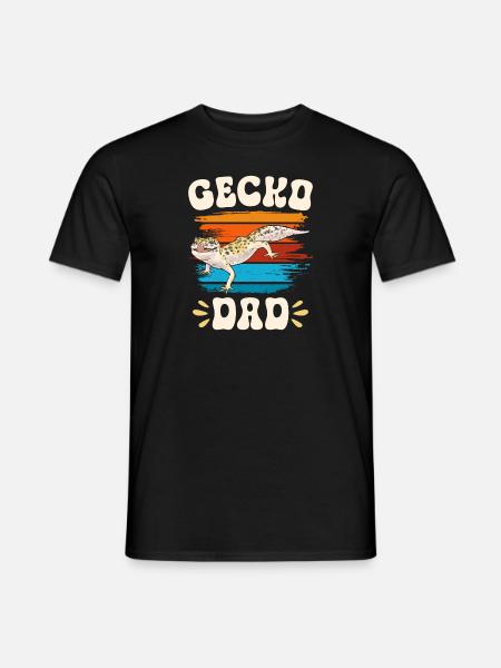 Leopard Gecko Reptile Pet Gecko - Men's T-Shirt - black