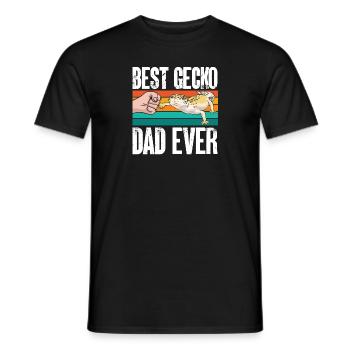Leopard Gecko Reptile Pet Gecko - Men's T-Shirt - black - Front - AI Model Male 178 light (178cm)